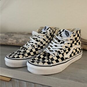 Vans Checkerboard High-Top Sneakers